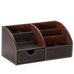 Picture of OSCO BROWN LEATHER DESK ORGANISER